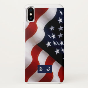 Case-Mate iPhone Case Élégant drapeau américain iPhone personnalisé Mono