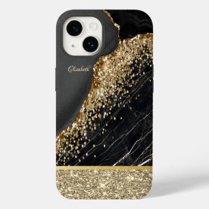 Coque Pour iPhone 14 Élégant élégant Parties scintillant or Sequins Mar
