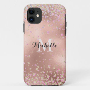 Case-Mate iPhone Case Elégant Faux Rose Gold Foil Personnalisé