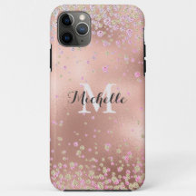 Elégant Faux Rose Gold Foil Personnalisé