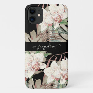 Case-Mate iPhone Case Élégant feuillage de palmiers tropicaux floraux 
