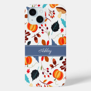 Coque Pour iPhone 15 Élégant Feuille botanique d'automne