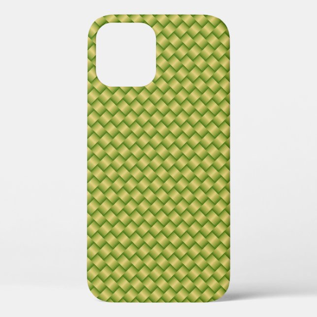 Coques Case-Mate iPhone Élégant Feuille de paume vert panier Motif | (Verso)