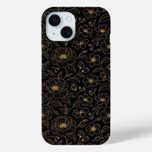 Coque Pour iPhone 15 Élégant floral sans couture de luxe