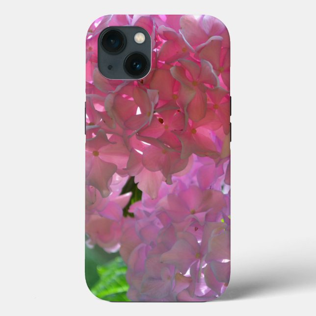 Coques Case-Mate iPhone Elégant flores rose douce hydrangée rose rose (Verso)