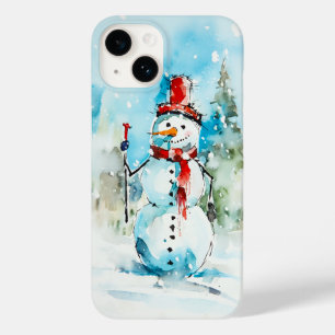 Coque Pour iPhone 14 Élégant homme de neige