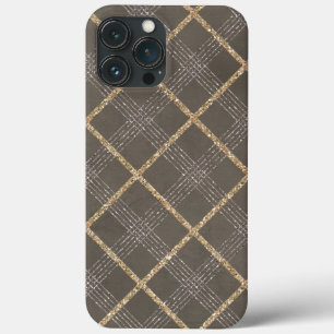 Etui iPhone 13 Pro Max Élégant Jacquard élégant Tartan Plaid Motif
