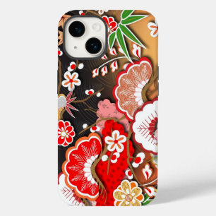 Coque Pour iPhone 14 Élégant Kimono d'automne japonais