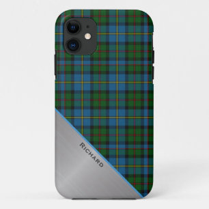 Case-Mate iPhone Case Élégant look couleur MacLeod Plaid & Aluminium