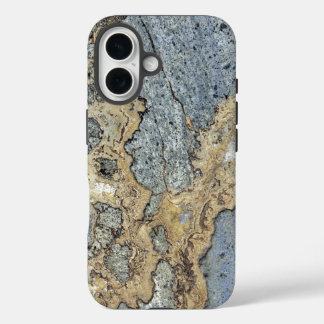 Coques iPhone 16 Elégant Luxueux intemporel Gris Or Pierre