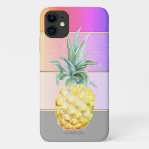 Case-Mate iPhone Case Élégant Moderne Cool Ananas Rayé
