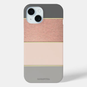 Coque Pour iPhone 15 Élégant Moderne Rayé Cool