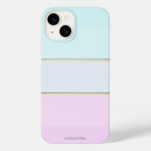 Coque Pour iPhone 14 Élégant Moderne Rayé, Ombré
