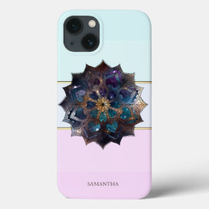 Case-Mate iPhone Case Élégant Moderne Striped, Ombre Mandala