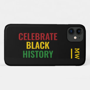 Case-Mate iPhone Case Élégant monogramme CÉLÉBRER L'HISTOIRE NOIRE