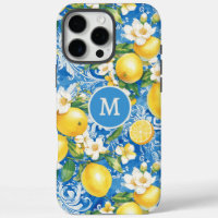 Élégant Monogramme Citrus Citrus Moderne Personnal