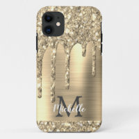 Elégant Monogrammed Gold Parties scintillant Drive