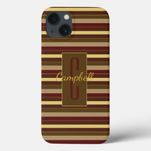 Case-Mate iPhone CASE ÉLÉGANT MONOGRAPHIE MASCULINE HORIZONTAL STRIPE BR