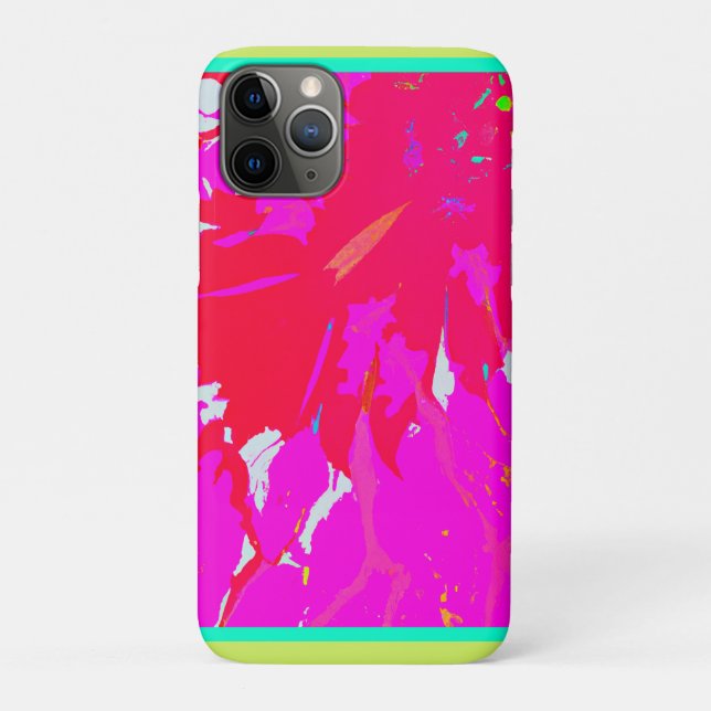 Coques Case-Mate iPhone Élégant Motif Abstrait rose (Dos)