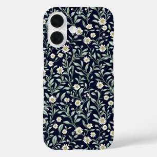 Coques iPhone 16 Élégant motif floral de marguerite sur Arrière - p