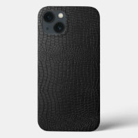 Élégant Motif Snakeskin en cuir noir