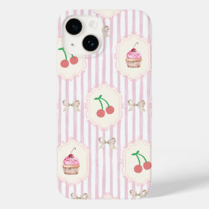 Coque Pour iPhone 14 Elégant motif vintage Fruits Cupcakes