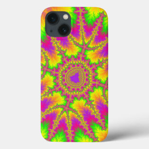Case-Mate iPhone Case Élégant Neon arc-en-ciel fractal