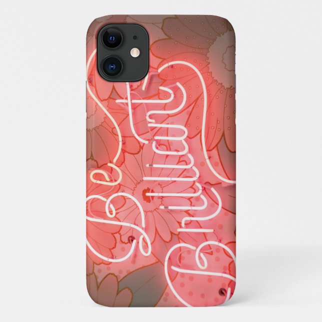 Coques Case-Mate iPhone Élégant Neon Be Brilliant Floral (Dos)