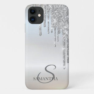 Case-Mate iPhone Case Élégant Paillettes Argentées en Gouttes