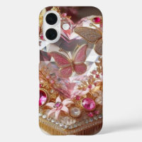 Elégant papillon de bijoux avec design Rose"