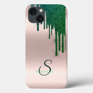 Case-Mate iPhone Case Elégant Parties scintillant verte Rose Gold
