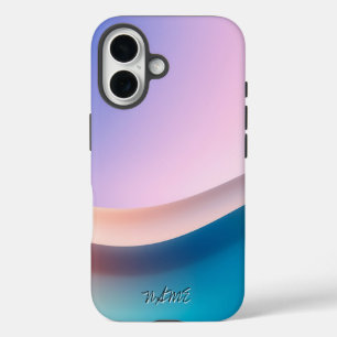 Coques iPhone 16 Élégant Pastel Wave Gradient