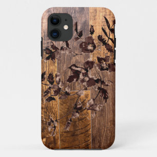 Case-Mate iPhone Case Elégant pays chic grain de bois floral