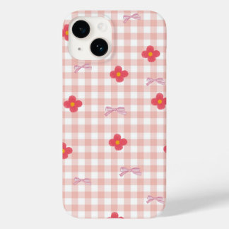 Coque Pour iPhone 14 Elegant Pink Floral Phone Case