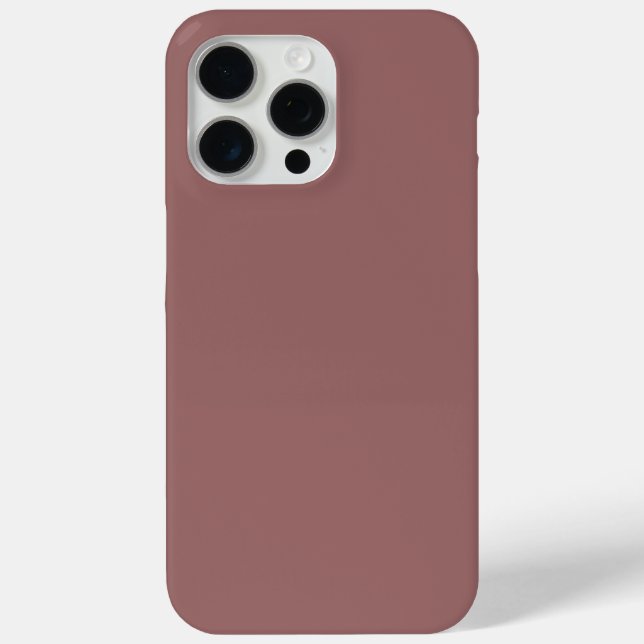 Coques Case-Mate iPhone Élégant Rose en cuivre marron foncé brun rose (Verso)