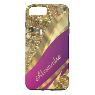 Etui iPhone Case-Mate Elégant, rose et or personnalisé