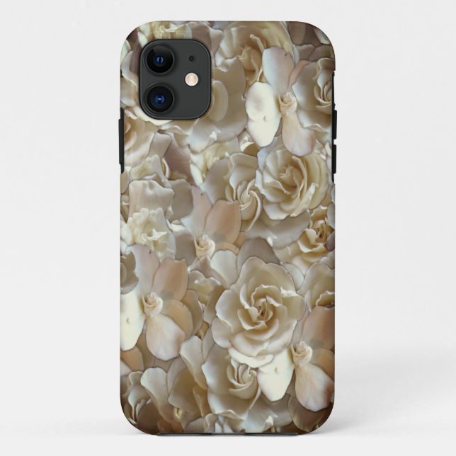 Coques Case-Mate iPhone Élégant Rose floral Motif pétal (Dos)