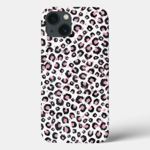 Case-Mate iPhone Case Élégant Rose Léopard Noir Poster de animal