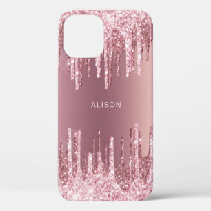 Case-Mate iPhone Case Élégant rose rose rose or parties scintillant gout
