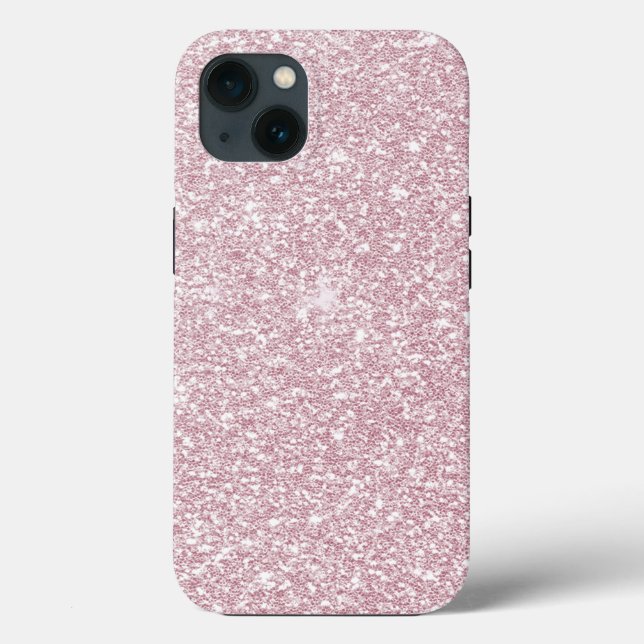 Coques Case-Mate iPhone Elégant rose vif abstrait tendance parties scintil (Verso)