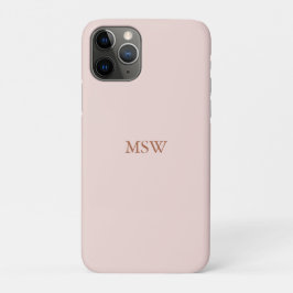 Case-Mate iPhone Case Élégant rose vif monogramme personnalisé initiales