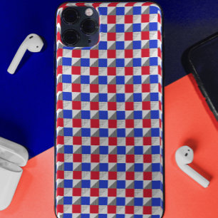 Case-Mate iPhone Case Elégant rouge bleu noir et blanc motif abstrait