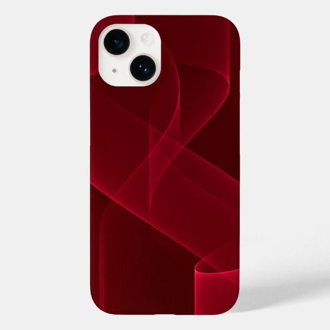 Coques Case-Mate iPhone Élégant ruban rouge Abstrait (Verso)