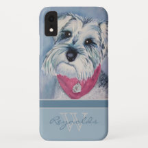 Elégant Schnauzer moderne w Monogramme Nom
