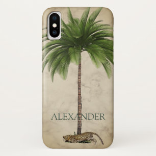 Case-Mate iPhone Case Élégant Vintage Palm Tree Leopard Wild Personnel