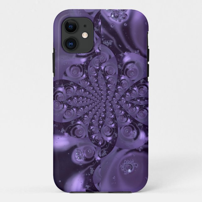 Coques Case-Mate iPhone Élégante étincelle Royale Purple Liquide (Dos)
