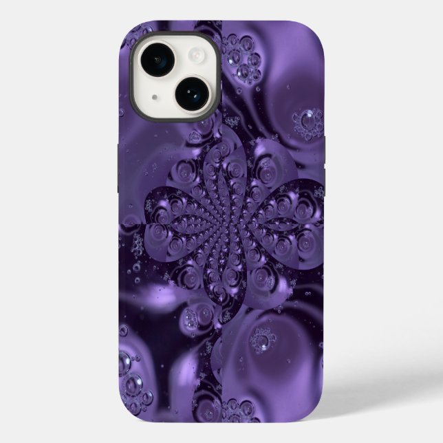 Coques Case-Mate iPhone Élégante étincelle Royale Purple Liquide (Verso)
