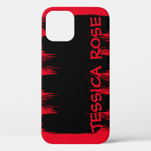 Case-Mate iPhone Case Élégante Fille Rose Chaud Brush Stroke
