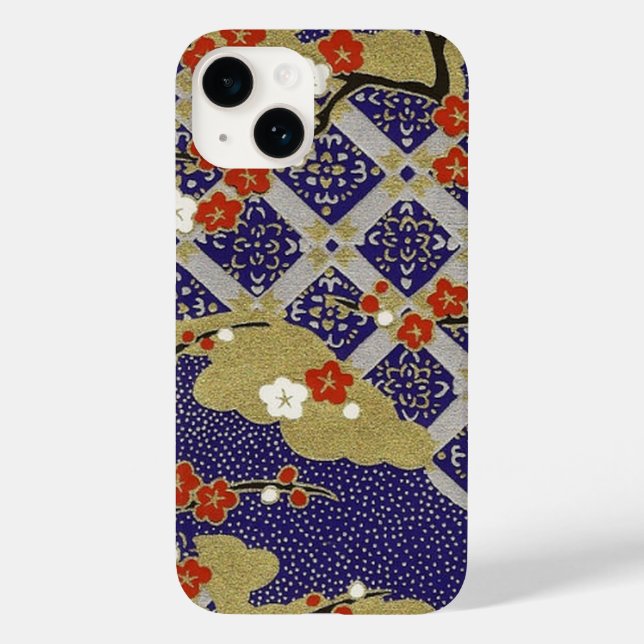 Coques Case-Mate iPhone Élégante floraison de cerisiers à l'Origami Washi  (Verso)