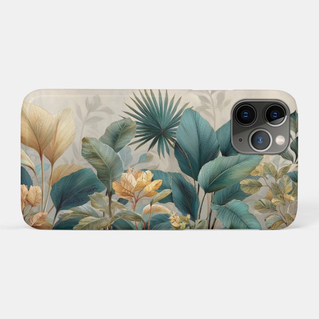 Coques Case-Mate iPhone Elégante murale tropicale (Dos (Horizontal))